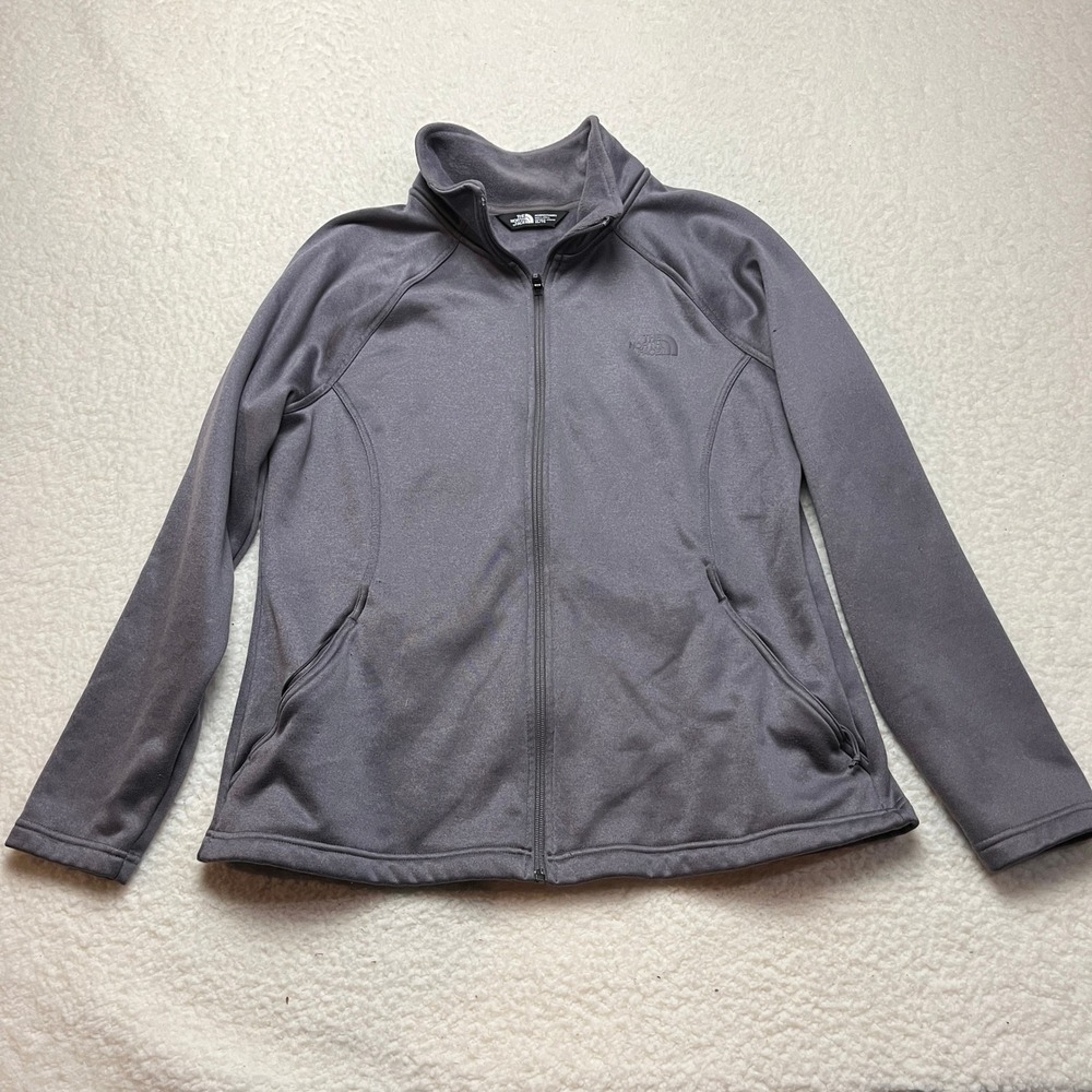 The North Face Women's Fleece Jacket in Charcoal Gray